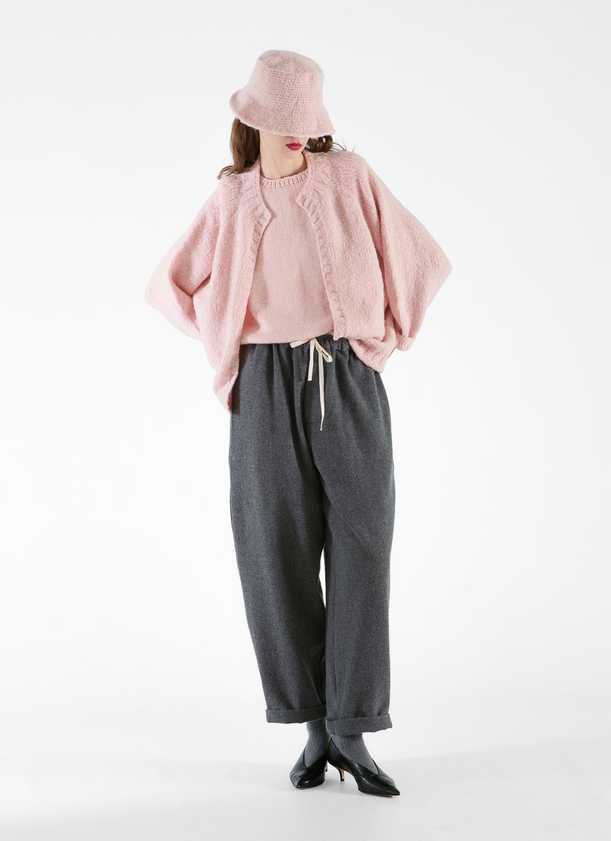 Nitto Paleta 25 Knit Cardigan Baby Pink