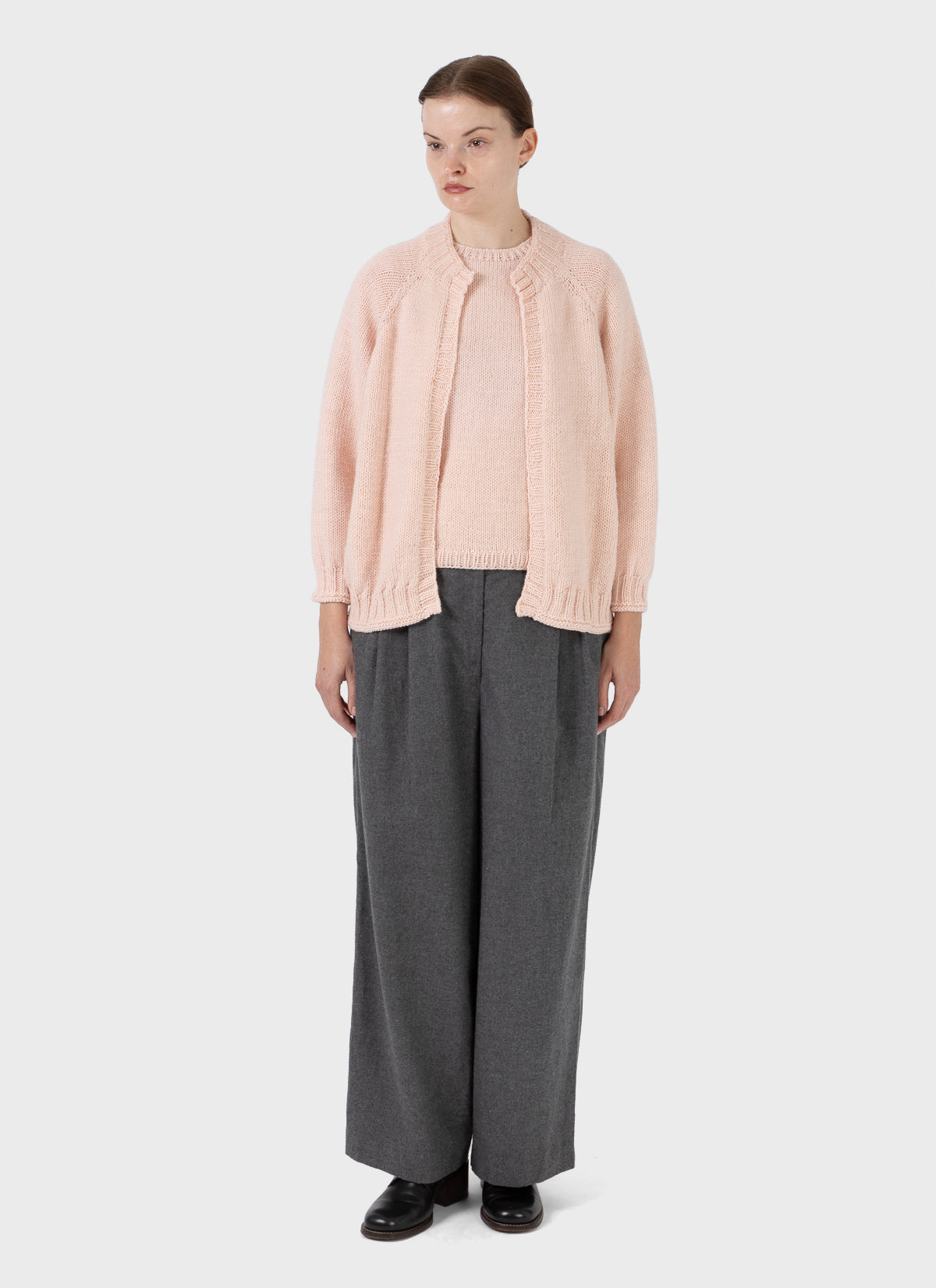 Nitto Paleta 25 Knit Cardigan Baby Pink