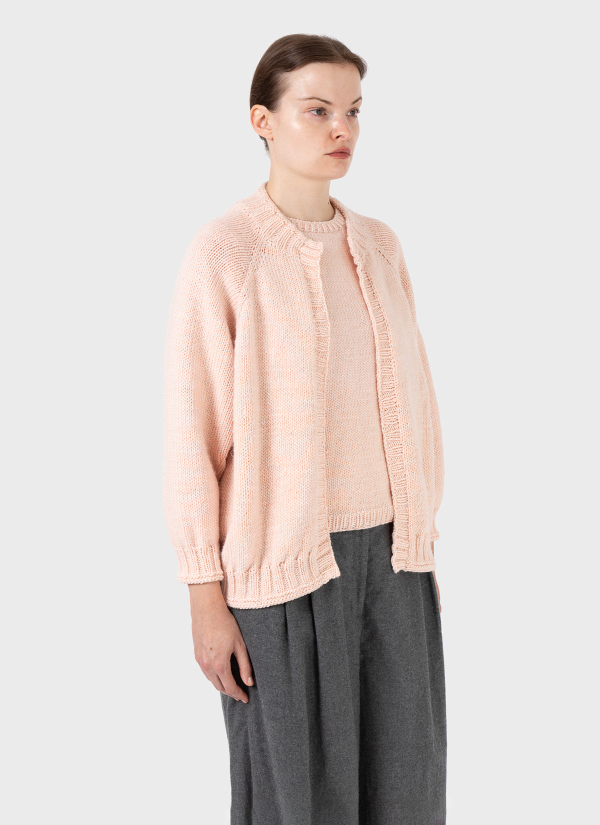 Nitto Paleta 25 Knit Cardigan Baby Pink