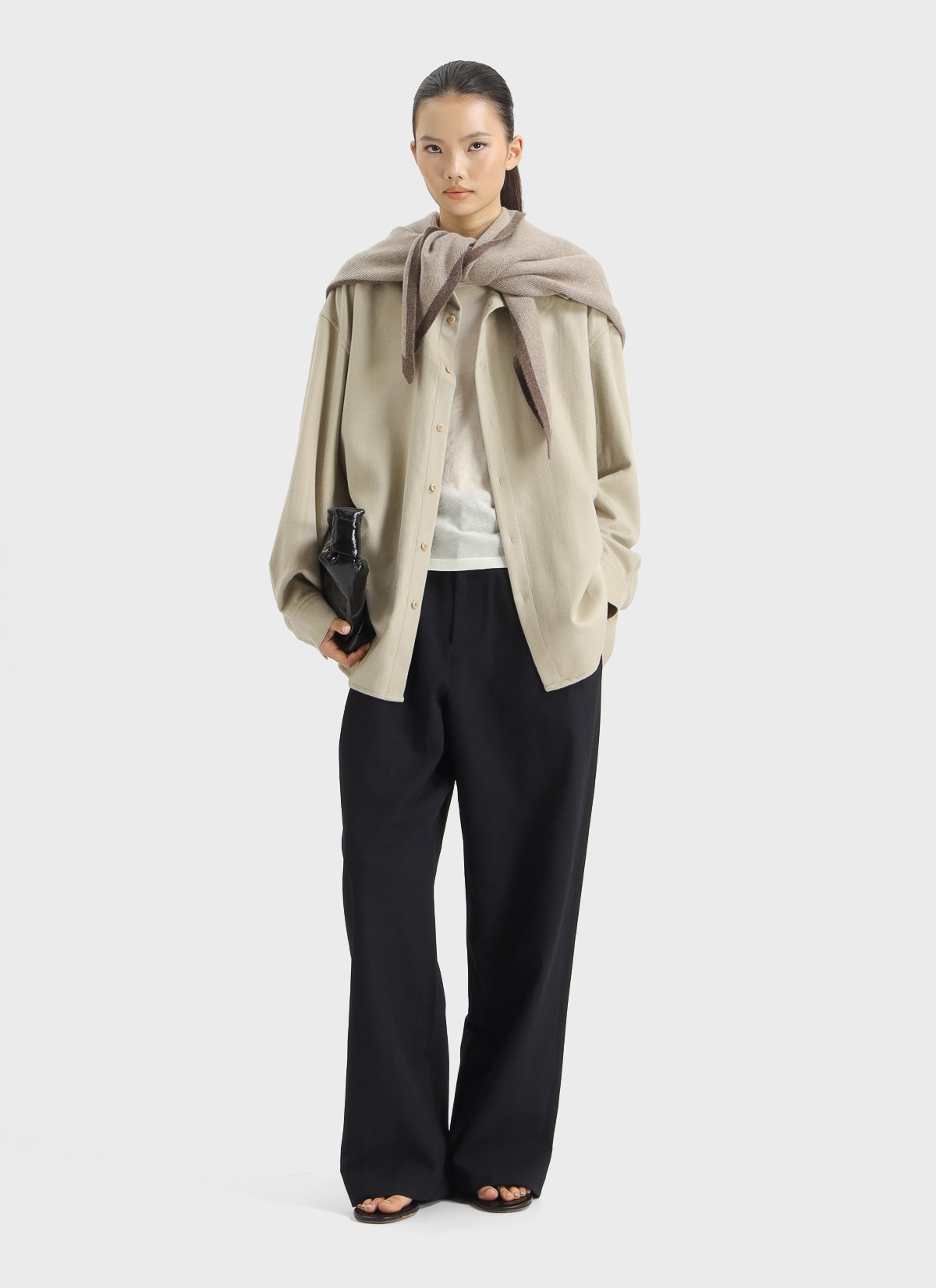 Meaning Of Button Long Sleeve Shirt Beige