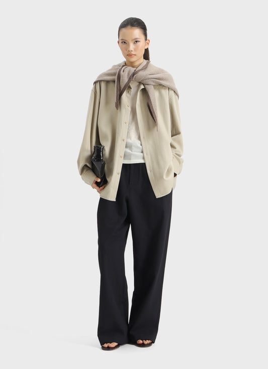 Meaning Of Button Long Sleeve Shirt Beige