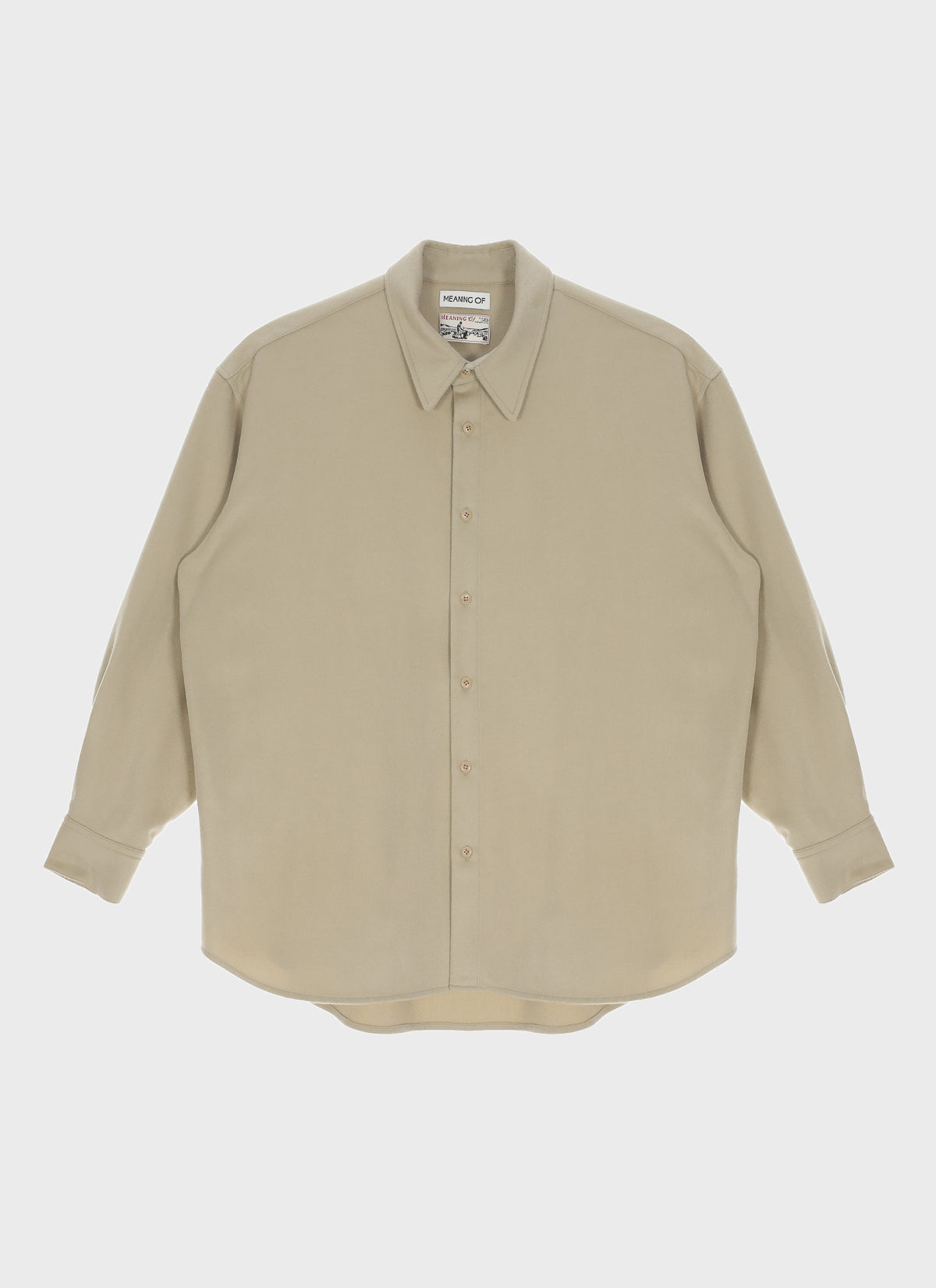 Meaning Of Button Long Sleeve Shirt Beige
