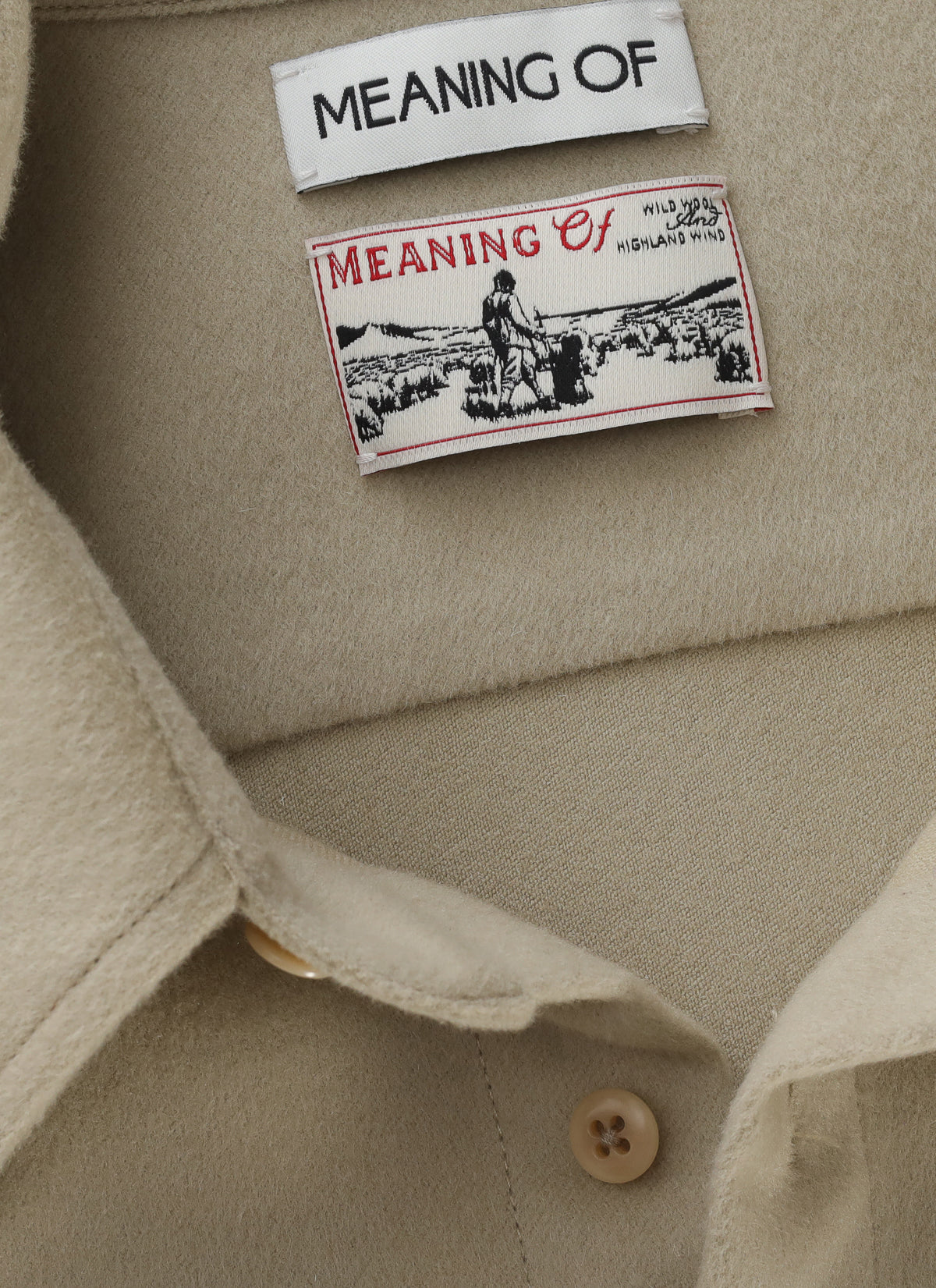 Meaning Of Button Long Sleeve Shirt Beige