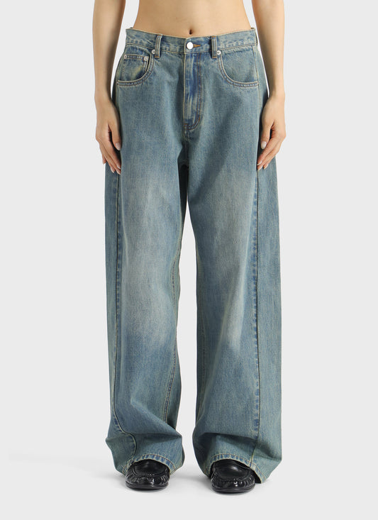 Meaning Of Relaxed Straight Leg Denim Pants
