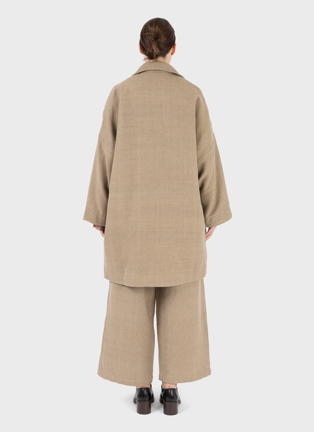 Aodress Mid-length Handloom Coat